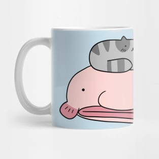 Blobfish and Little Cat Mug